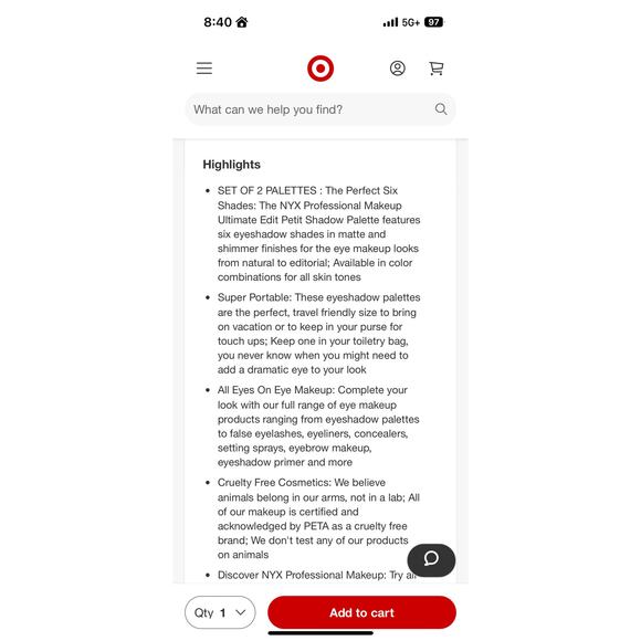 Lot of 3! NYX ultimate edit petite eyeshadow in warm neutral. - Picture 3 of 7